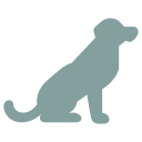 turquoise dog icon
