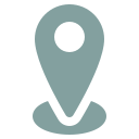 turquoise adress location icon