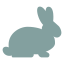 turquoise rabbit icon